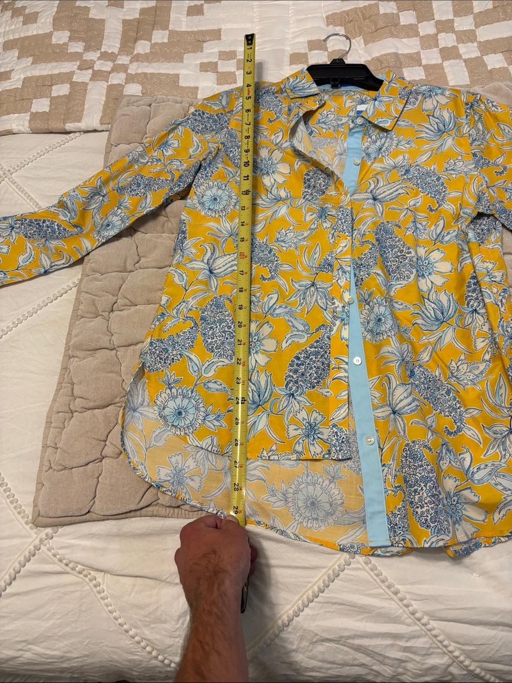 J.McLaughlin Yellow Floral Button-Up Blouse - Picture 7 of 8